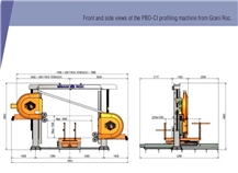 PBO-CI 6 Axes CNC Diamond Wire Saw Profiling Machine 