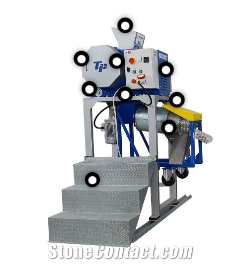 Crusher with Separator on high structure 250-80A-M3