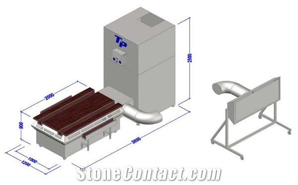 Tower Bench with mobile suction device BS200 PLUS