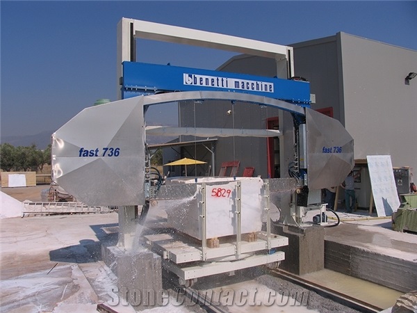 Benetti Fast 736 Diamond belt saw for trimming of blocks