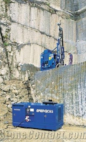 Tempest 100VH hydraulic block cutter electrically powered vertical and horizontal drilling