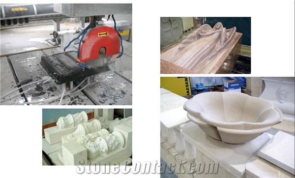 Omag Mill4X CNC Stone Working Center