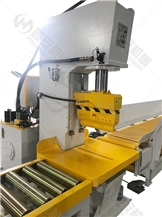 Heavy duty splitter with conveyor open frame splitting machine