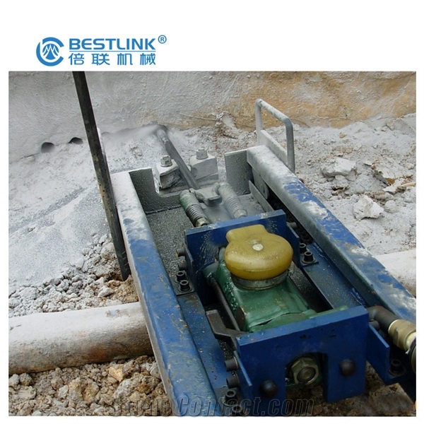 Horizontal Pneumatic Mobile Rock Drill Mobile Line Drilling Machine