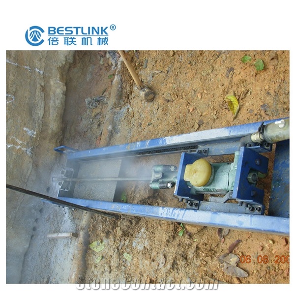 Horizontal Pneumatic Mobile Rock Drill Mobile Line Drilling Machine