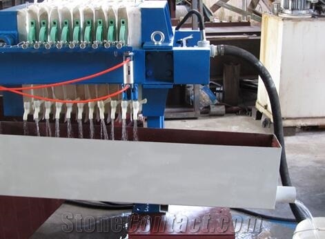 Water recycle machine system, stone slurry water recycle treatment recycle plant