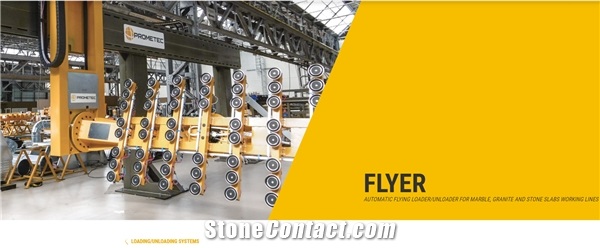 Flyer-Automatic Flying Slab Loader/Unloader for Marble, Granite and Artificial Stones Working Lines