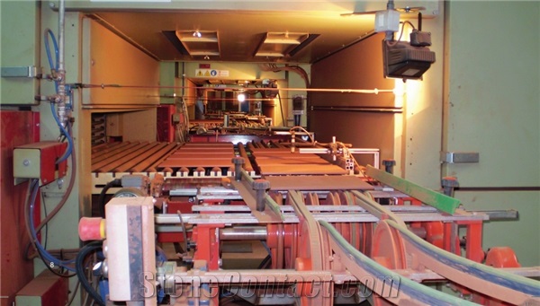 VDN horizontal dryers for ceramic and porcelain slabs