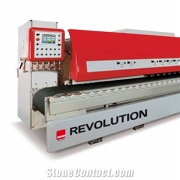Revolution - Combined Round Bevelling and Flat Edge Polishing Machine