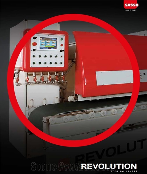Revolution - Combined Round Bevelling and Flat Edge Polishing Machine