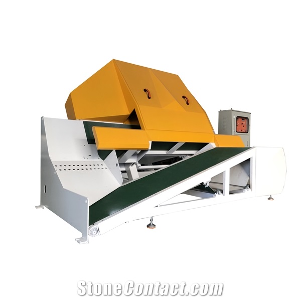 Irregular stone veneer saw cutting machine for flate cut 