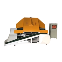 Thin veneer saw machine for cutting corner stone 