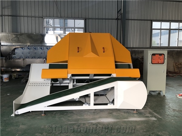 Thin veneer saw machine for cutting corner stone 