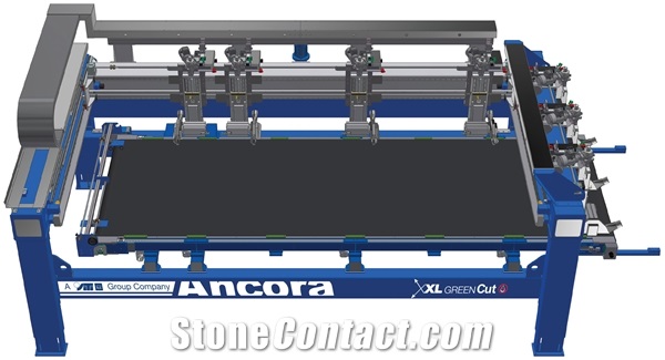 XL GreenCut Machine cutting of large size unfired slabs
