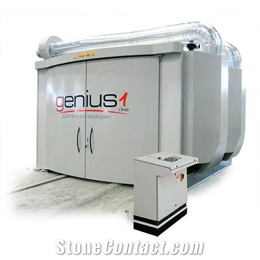 GENIUS ONE - System for the drying and catalysis of blocks to be reinforced