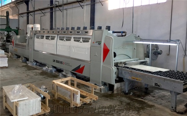 SIMEC LM 650 RS- LM 1000 RS Calibrating and Polishing Machine for Marble Slabs, Strips