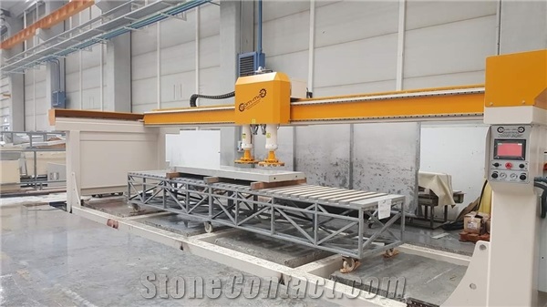 Som-maK 2 Heads Bridge Type Slabs Polishing Machine