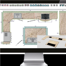 Taglio Top Drive Software for Automatic and integrated production of kitchen and bath countertops