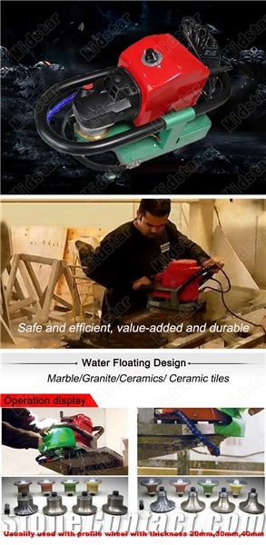 Portable Edge Polishing Granite Stone Router, Profiling Machine
