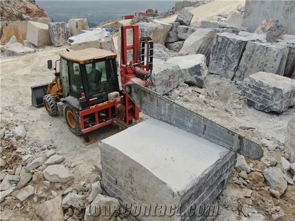 Backhoe Chain Saw Block Squaring Machine