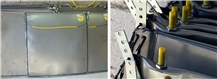 Quarry Hydro Bags - expanding steel cushions 
