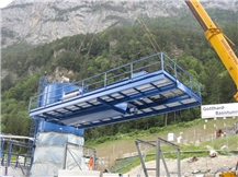 Filter press platform and walkway