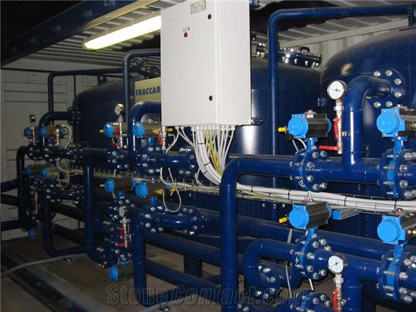 Quartzite and activated carbons filters-filtration plant