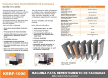 KERF-1000 Slot Cutting and Drilling Machine for Wall Cladding