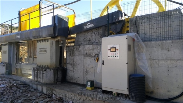 OZKM80 80-Blades Gangsaw Block Cutting Machine, Multi Blade Gang Saw