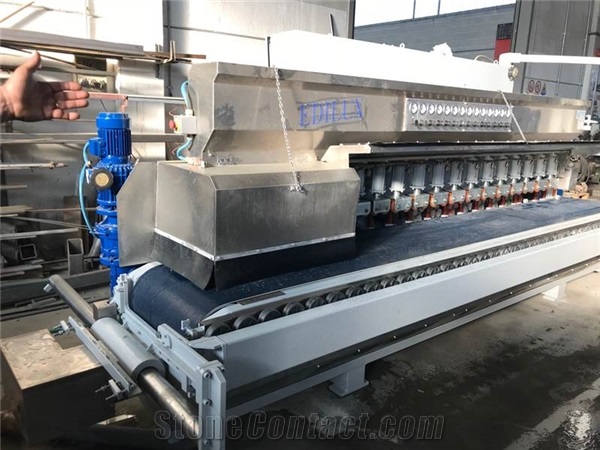 Used COMANDULLI EDILUX Ref. 1089X Edge Polishing Machine For Straight Edges And Bevels