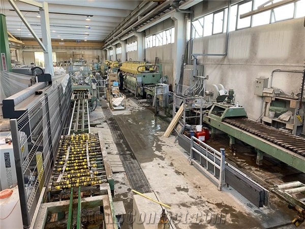 Simec Polishing Line For Granite Tile Ref. 2128- Used Slab Polishing Line Machine