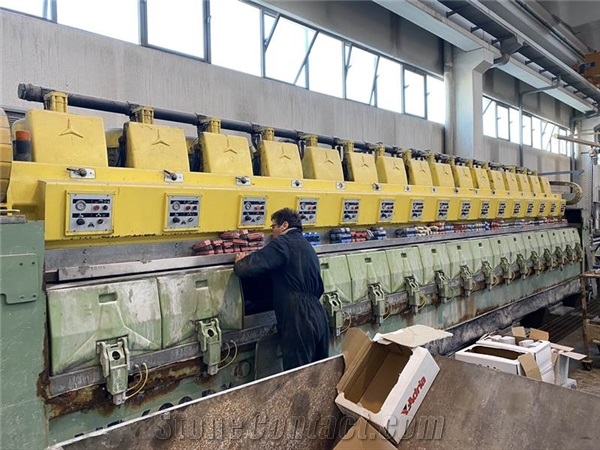 Simec Polishing Line For Granite Tile Ref. 2128- Used Slab Polishing Line Machine