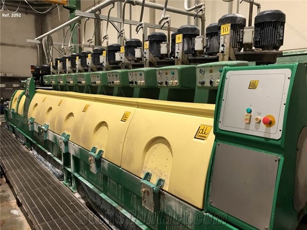 Used Polishing Machine- Pedrini Calibrating/Polishing Machine For Marble Tiles Ref. 2092