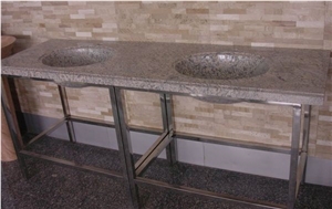 Vanity Top (HX-CT011), Grey Granite Vanity Top Vanity Top (HX-CT011), Grey Granite Vanity Top