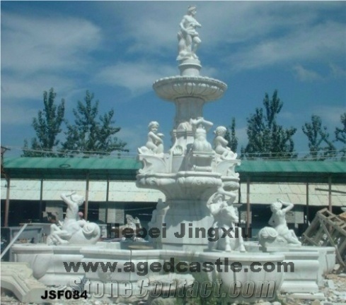 White Marble Fountain