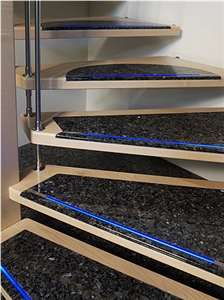 Steps & Risers, Black Granite Steps Steps & Risers, Black Granite Steps