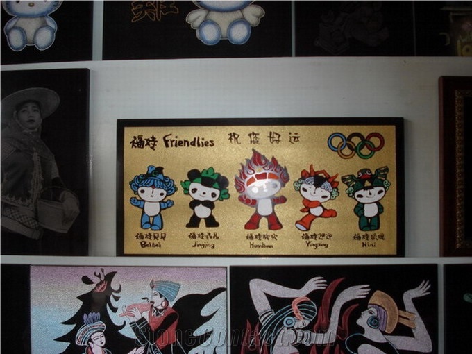 Handcrafts,Mascots Shade Carving
