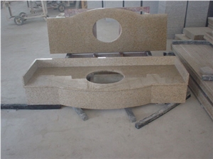 G682 Yellow Granite Vanity Top