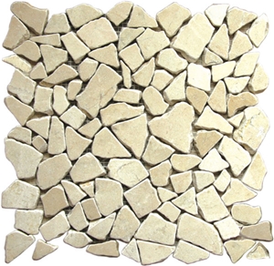 Beige Travertine Tumbled Mosaic Beige Travertine Tumbled Mosaic