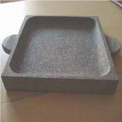 Sell Square Barbecue Plate, Grey Granite Plate Sell Square Barbecue Plate, Grey Granite Plate