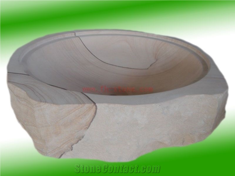 Stone Sinks-3, Beige Limestone Sinks