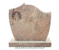 Granite Tombstone,Juparana Vyara Granite Tombstone