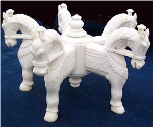White Marble Table Stand