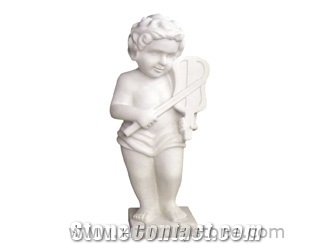 White Granite Statue