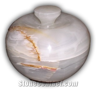 White Onyx Pot