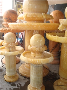 China Yellow Onyx Fountain Ball