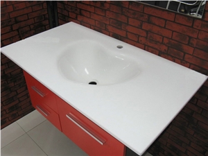 White Quartz Stone Vanitytop