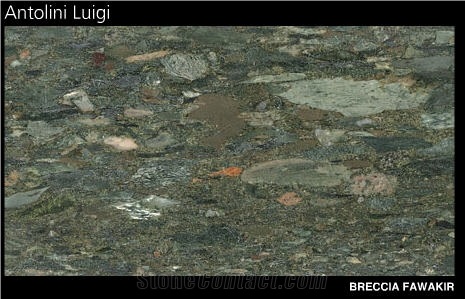 Breccia Fawakhir Marble Slabs & Tiles, Egypt Green Marble
