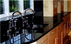 Nero Assoluto Countertop, Nero Assoluto Black Granite Countertop Nero Assoluto Countertop, Nero Assoluto Black Granite Countertop