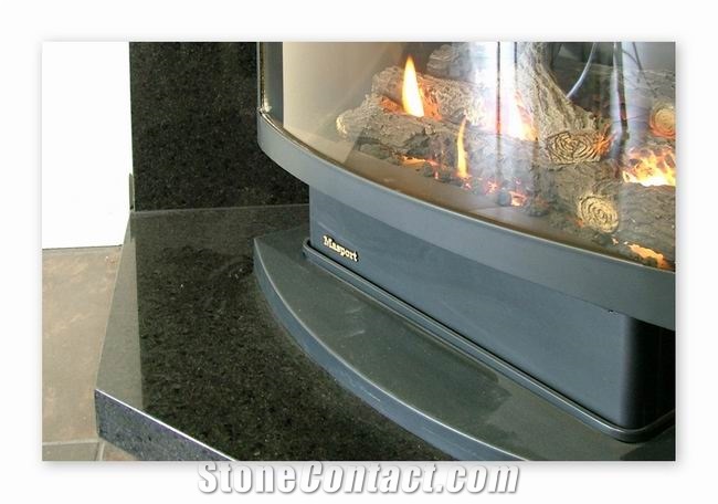 Black Granite Fireplace Surrounds